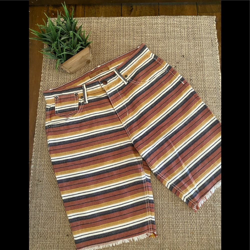 Joe’s Jeans Denim Striped Shorts